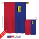 Liechtenstein - Nationality Flags of the World Vertical Impressions Decorative Flags HG140138 Printed In USA