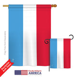 Luxembourg - Nationality Flags of the World Vertical Impressions Decorative Flags HG140140 Printed In USA