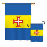Madeira - Nationality Flags of the World Vertical Impressions Decorative Flags HG140144 Printed In USA