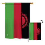 Malawi - Nationality Flags of the World Vertical Impressions Decorative Flags HG140145 Printed In USA