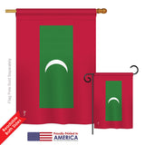 Maldives - Nationality Flags of the World Vertical Impressions Decorative Flags HG140147 Printed In USA