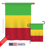 Mali - Nationality Flags of the World Vertical Impressions Decorative Flags HG140148 Printed In USA