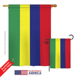 Mauritius - Nationality Flags of the World Vertical Impressions Decorative Flags HG140152 Printed In USA