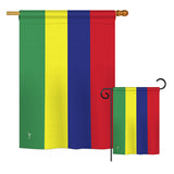 Mauritius - Nationality Flags of the World Vertical Impressions Decorative Flags HG140152 Printed In USA