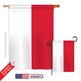 Monaco - Nationality Flags of the World Vertical Impressions Decorative Flags HG140157 Printed In USA