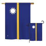 Nauru - Nationality Flags of the World Vertical Impressions Decorative Flags HG140163 Printed In USA