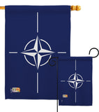 Nato - Nationality Flags of the World Vertical Impressions Decorative Flags HG140164 Made In USA