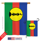 New Caledonia - Nationality Flags of the World Vertical Impressions Decorative Flags HG140167 Printed In USA