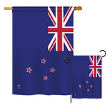 New Zealand - Nationality Flags of the World Vertical Impressions Decorative Flags HG140168 Printed In USA