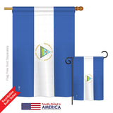 Nicaragua - Nationality Flags of the World Vertical Impressions Decorative Flags HG140169 Printed In USA