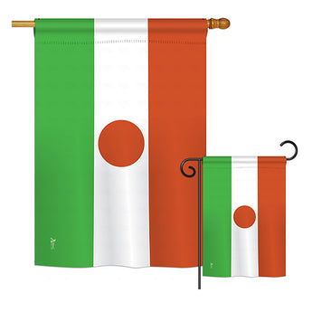 Niger - Nationality Flags of the World Vertical Impressions Decorative Flags HG140170 Printed In USA