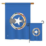 Northern Marianas - Nationality Flags of the World Vertical Impressions Decorative Flags HG140173 Printed In USA