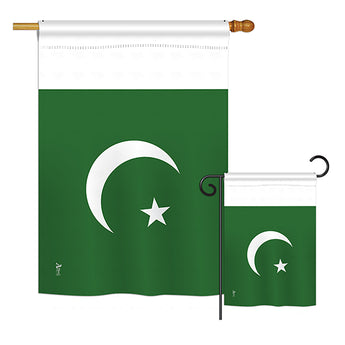 Pakistan - Nationality Flags of the World Vertical Impressions Decorative Flags HG140179 Printed In USA