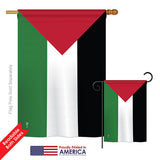 Palestine - Nationality Flags of the World Vertical Impressions Decorative Flags HG140181 Printed In USA