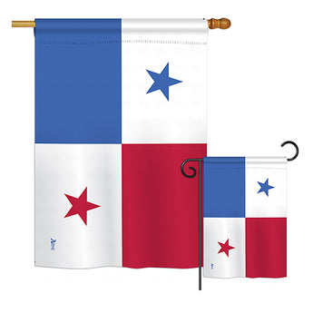 Panama - Nationality Flags of the World Vertical Impressions Decorative Flags HG140182 Printed In USA