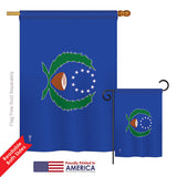 Pohnpei - Nationality Flags of the World Vertical Impressions Decorative Flags HG140184 Printed In USA