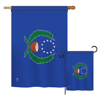 Pohnpei - Nationality Flags of the World Vertical Impressions Decorative Flags HG140184 Printed In USA