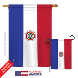 Paraguay - Nationality Flags of the World Vertical Impressions Decorative Flags HG140185 Printed In USA