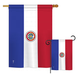 Paraguay - Nationality Flags of the World Vertical Impressions Decorative Flags HG140185 Printed In USA