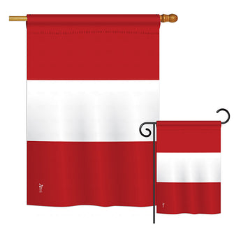 Peru - Nationality Flags of the World Vertical Impressions Decorative Flags HG140186 Printed In USA