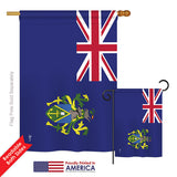 Pitcairn Islands - Nationality Flags of the World Vertical Impressions Decorative Flags HG140188 Printed In USA