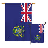 Pitcairn Islands - Nationality Flags of the World Vertical Impressions Decorative Flags HG140188 Printed In USA