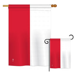 Poland - Nationality Flags of the World Vertical Impressions Decorative Flags HG140189 Printed In USA