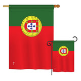 Portugal - Nationality Flags of the World Vertical Impressions Decorative Flags HG140191 Printed In USA