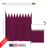 Qatar - Nationality Flags of the World Vertical Impressions Decorative Flags HG140193 Printed In USA