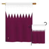 Qatar - Nationality Flags of the World Vertical Impressions Decorative Flags HG140193 Printed In USA