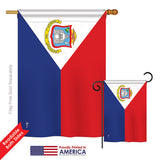 St. Martin - Nationality Flags of the World Vertical Impressions Decorative Flags HG140223 Printed In USA