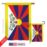 Tibet - Nationality Flags of the World Vertical Impressions Decorative Flags HG140232 Printed In USA
