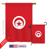 Tunisia - Nationality Flags of the World Vertical Impressions Decorative Flags HG140236 Printed In USA