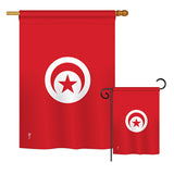 Tunisia - Nationality Flags of the World Vertical Impressions Decorative Flags HG140236 Printed In USA