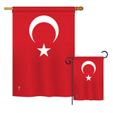 Turkey - Nationality Flags of the World Vertical Impressions Decorative Flags HG140237 Printed In USA