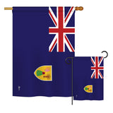 Turks & Caicos Island - Nationality Flags of the World Vertical Impressions Decorative Flags HG140239 Printed In USA