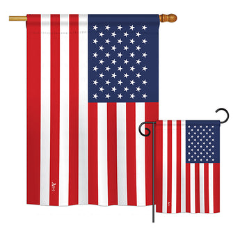 United States - Nationality Flags of the World Vertical Impressions Decorative Flags HG140246 Printed In USA