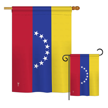 Venezuela - Nationality Flags of the World Vertical Impressions Decorative Flags HG140252 Printed In USA