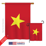 Vietnam - Nationality Flags of the World Vertical Impressions Decorative Flags HG140253 Printed In USA
