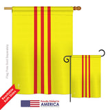 Vietnam - South - Nationality Flags of the World Vertical Impressions Decorative Flags HG140254 Printed In USA