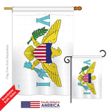 Virgin Islands - Nationality Flags of the World Vertical Impressions Decorative Flags HG140255 Printed In USA