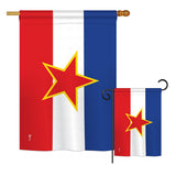 Yugoslavia - Nationality Flags of the World Vertical Impressions Decorative Flags HG140258 Printed In USA