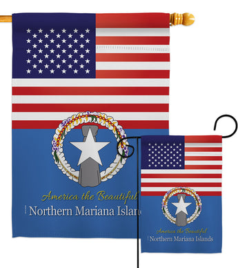 US Northern Mariana Islands - Nationality Flags of the World Vertical Impressions Decorative Flags HG140268 Made In USA