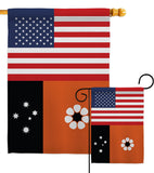 Northern Territories US Friendship - Nationality Flags of the World Vertical Impressions Decorative Flags HG140473 Made In USA