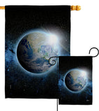 Earth - Nationality Flags of the World Vertical Impressions Decorative Flags HG140885 Made In USA