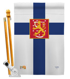 Finland - Nationality Flags of the World Vertical Impressions Decorative Flags HG108103 Made In USA