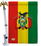 Bolivia - Nationality Flags of the World Vertical Impressions Decorative Flags HG108155 Made In USA