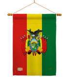 Bolivia - Nationality Flags of the World Vertical Impressions Decorative Flags HG108155 Made In USA