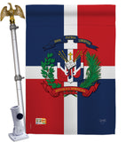 Dominican Republic - Nationality Flags of the World Vertical Impressions Decorative Flags HG108156 Made In USA