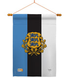 Estonia - Nationality Flags of the World Vertical Impressions Decorative Flags HG108171 Made In USA